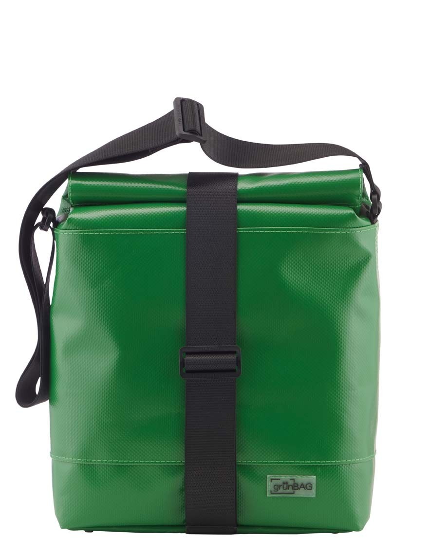 Grasgrüne Umhängetasche City Straps