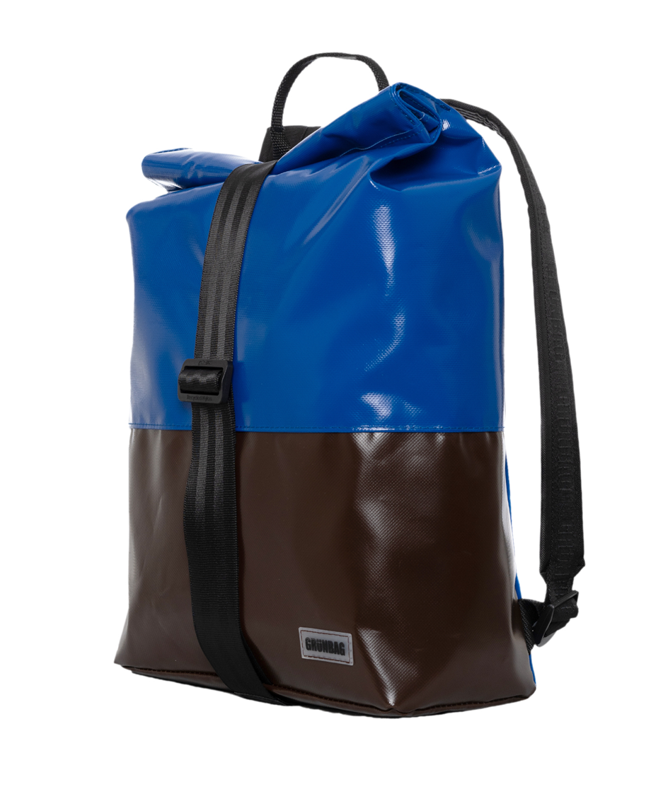 Two colored Backpack Norr Strap blue brown