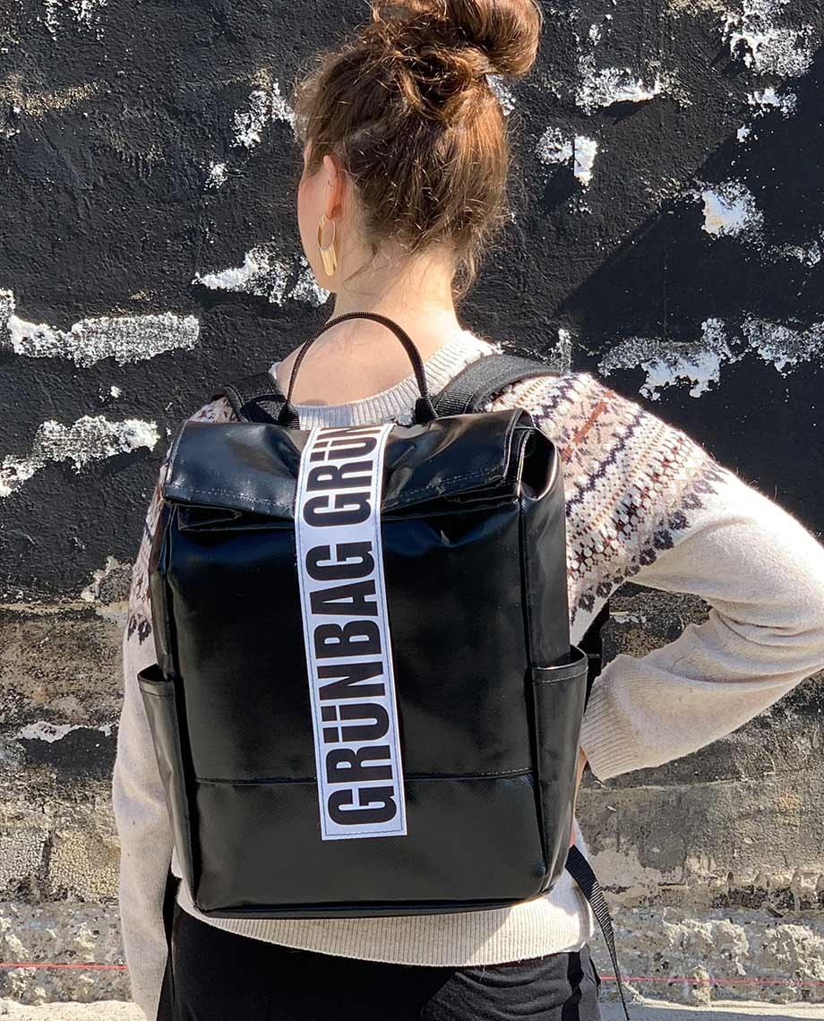 Schwarzer Rucksack Alden