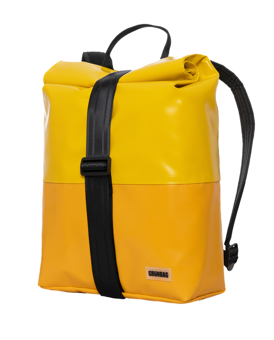 Two colored Backpack Norr Strap yellow yellow
