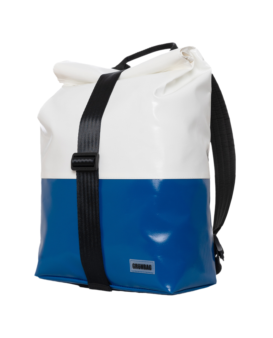 Two-colored Backpack Norr Strap - white/blue