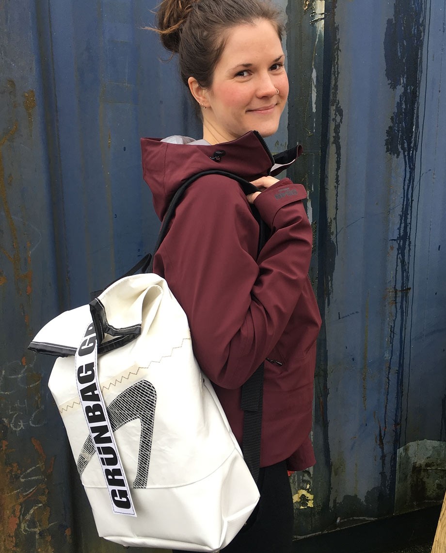 Rucksack aus segel clearance